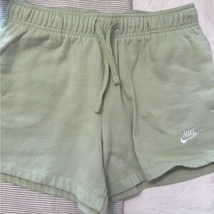 Nike Women's Light Green Athletic Shorts